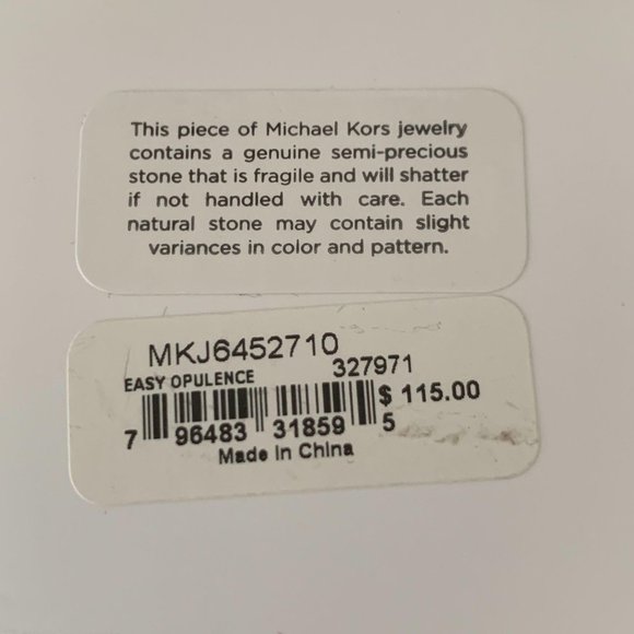 NOC Michael Kors Easy Opulence 2 in 1 Earrings Natural Stone Studs Dangle - Picture 8 of 8